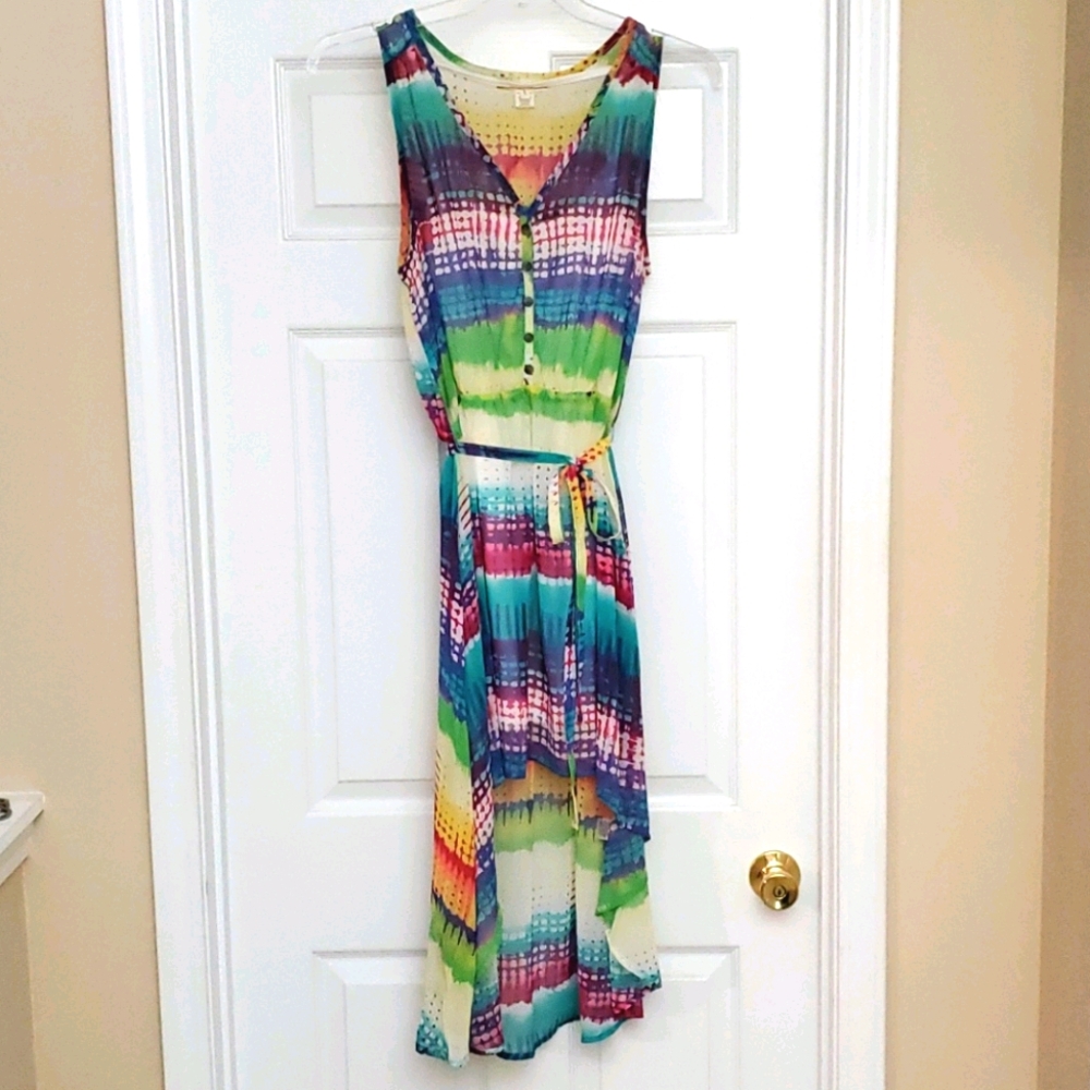 derek hearts Size L Sheer Hi Lo Dress